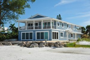 A large beach house.