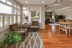 An open floor home remodel