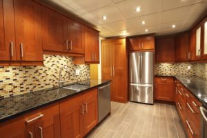 Creative Kitchen Renovation with Multi-colored backsplash