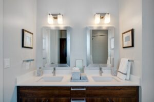 T&G Builders upgrade your bathroom lighting